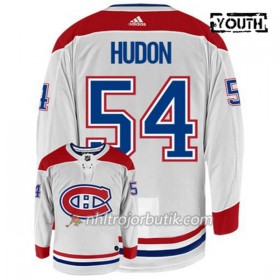 Barn Ishockey Montreal Canadiens Tröja CHARLES HUDON 54 Adidas Vit Authentic